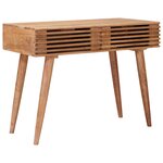 vidaXL Bureau Fait Main Marron Teck Bois d'Acacia Massif