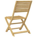 vidaXL Chaises pliables de jardin lot de 2 bois massif d'acacia