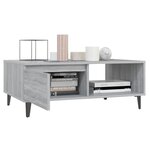 vidaXL Table basse sonoma gris 90x60x35 cm bois d'ingénierie