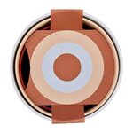 Pots de fleur bleu rose orange 14 x 13 8 x hauteur 12 cm - Intérieur 100 recyclé