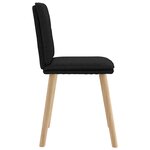 vidaXL Chaises à manger lot de 4 noir tissu