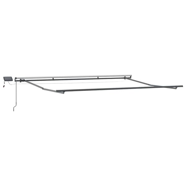 vidaXL Auvent avec Anthracite 4.5 x 2.5 m Métal