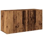 vidaXL Meuble TV mural vieux bois 80x30x41 cm