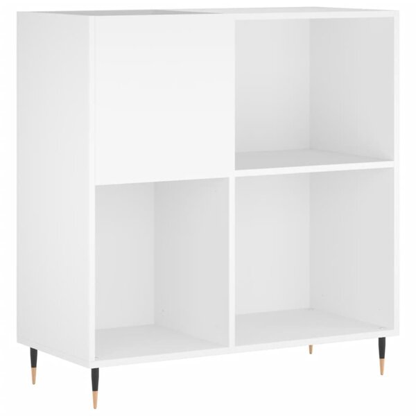 vidaXL Armoire à disques blanc 84 5x38x89 cm bois d'ingénierie