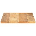 vidaXL Dessus de table 60x50x3 8 cm rectangulaire bois massif manguier