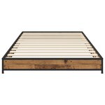 vidaXL Cadre de lit Bois ancien 80 x 200 cm Bois d'ingénierie