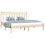 vidaXL Cadre de lit sans matelas 200x200 cm bois massif