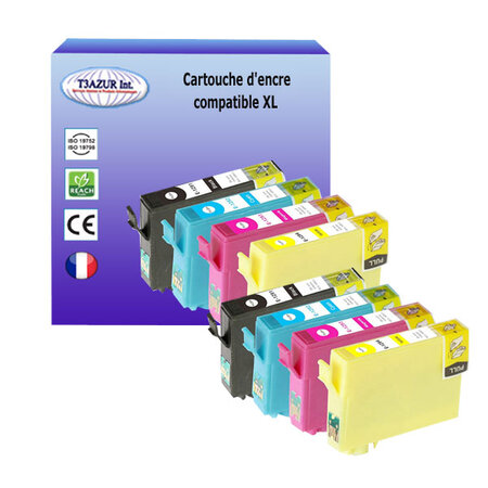 Lot de 4 cartouche d'encre pour Epson OFFICE BX635FWD