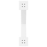 vidaXL Pieds de table à manger en forme de X  3 pièces  blanc  70 x (72-73) cm  acier