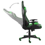 vidaXL Chaise de jeu pivotante Vert PVC