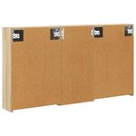 vidaXL Ensemble de Meubles de Salle de Bain 3 Pièces 116 x 16 x 62 5 cm