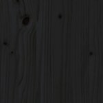 vidaXL Canapé d'angle avec coussins noir bois de pin solide