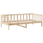 vidaXL Lit de jour avec toit sans matelas 80x200 cm bois massif