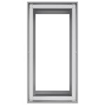 vidaXL Jardinière 40x80x80 cm acier galvanisé