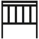 vidaXL Tête de lit Noir 96x4x100 cm Bois massif de pin