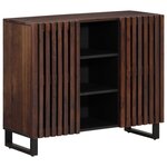 vidaXL Buffet marron 90x34x75 cm bois massif de manguier