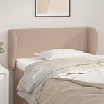 vidaXL Tête de lit avec oreilles Cappuccino 93x23x78/88 cm Similicuir