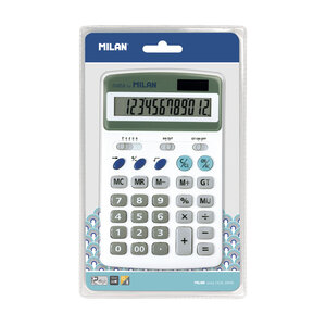 Calculatrice blanche 12 chiffres