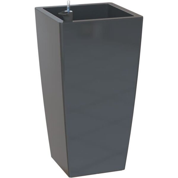 ARTEVASI - Pot pisa auto-arrosage 60cm anthracite 33 x 33 x h61 cm - 4,42l