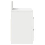 vidaXL Table de chevet avec 2 tiroirs blanc 40x33x60 cm