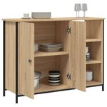 vidaXL Buffet chêne sonoma 100x33x75 cm bois d'ingénierie