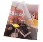 Sachets de 10 pochettes à coins PP lisse Cristal EXACOMPTA