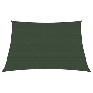 vidaXL Voile d'ombrage 160 g/m² Vert foncé 4/5x4 m PEHD