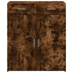 vidaXL Buffet chêne fumé 80x42 5x93 cm bois d'ingénierie