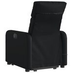 vidaXL Fauteuil inclinable de massage Noir Similicuir