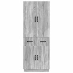 vidaXL Ensemble de Meubles 2 Pièces Sonoma gris Bois d'ingénierie