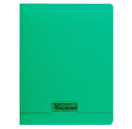 Cahier 8000 POLYPRO, 240 x 320 mm, vert CALLIGRAPHE