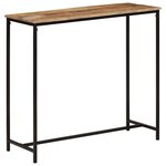 vidaXL Table console 80x30x74 cm bois massif de manguier et fer