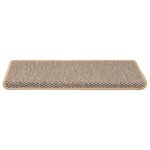 vidaXL Tapis d'escalier autocollants 30 Pièces 65x21x4 cm beige clair