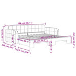 vidaXL Lit de jour avec lit gigogne vert foncé 90x200 cm velours