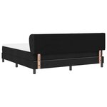 vidaXL Lit boxspring avec matelas avec matelas Noir 180 x 200 cm tissu