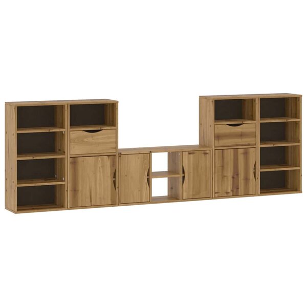 vidaXL Meubles TV 5 Pièces avec rangement ODDA bois de pin massif