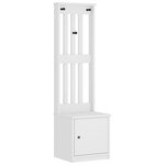 vidaXL Portemanteau SANDNES blanc 45x40x159 5 cm bois massif pin