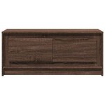 vidaXL Table basse avec lumières LED chêne marron bois d'ingénierie