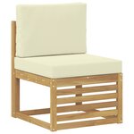 vidaXL Ensemble de canapés d'extérieur 10 pc Blanc et Crème Polyester