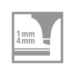 Surligneur de poche SWING COOL Pointe Biseautée 1 - 4 mm Rouge x 10 STABILO