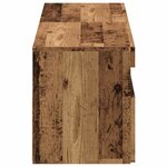 vidaXL Meubles TV avec lumières LED 2 Pièces vieux bois bois d'ingénierie