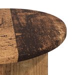 vidaXL Table d'appoint Bois ancien Ø 39 x 38 cm Bois d'ingénierie