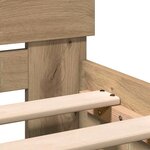 vidaXL Cadre de Lit Chêne artisanal 100 x 200 cm Bois d'ingénierie