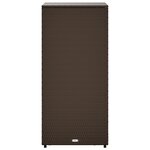 vidaXL Armoire de rangement jardin marron 50x55x115 cm résine tressée