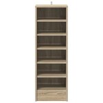 vidaXL Armoire à chaussures Chêne Sonoma 31 5x35x90 cm Bois ingénierie