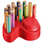 Set x 15 crayons multi-talents woody 3 in 1 + 1 taille-crayon + 1 plateau de rangement stabilo