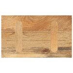 vidaXL Dessus de table 60x20x2 5 cm rectangulaire bois massif manguier