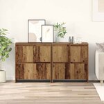 vidaXL Buffets 2 Pièces Bois ancien 70 x 41 x 75 cm Bois d'ingénierie