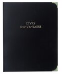 Classeur Reliure LIVRE D'INVENTAIRE Titre Doré + Recharge 100f ELVE
