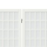 vidaXL Cloison de séparation pliable 3 panneaux 120x170 cm Blanc